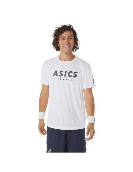 Camiseta Asics Men Court Tennis Graphic Tee 2041a259-100  | Ofertas de pádel